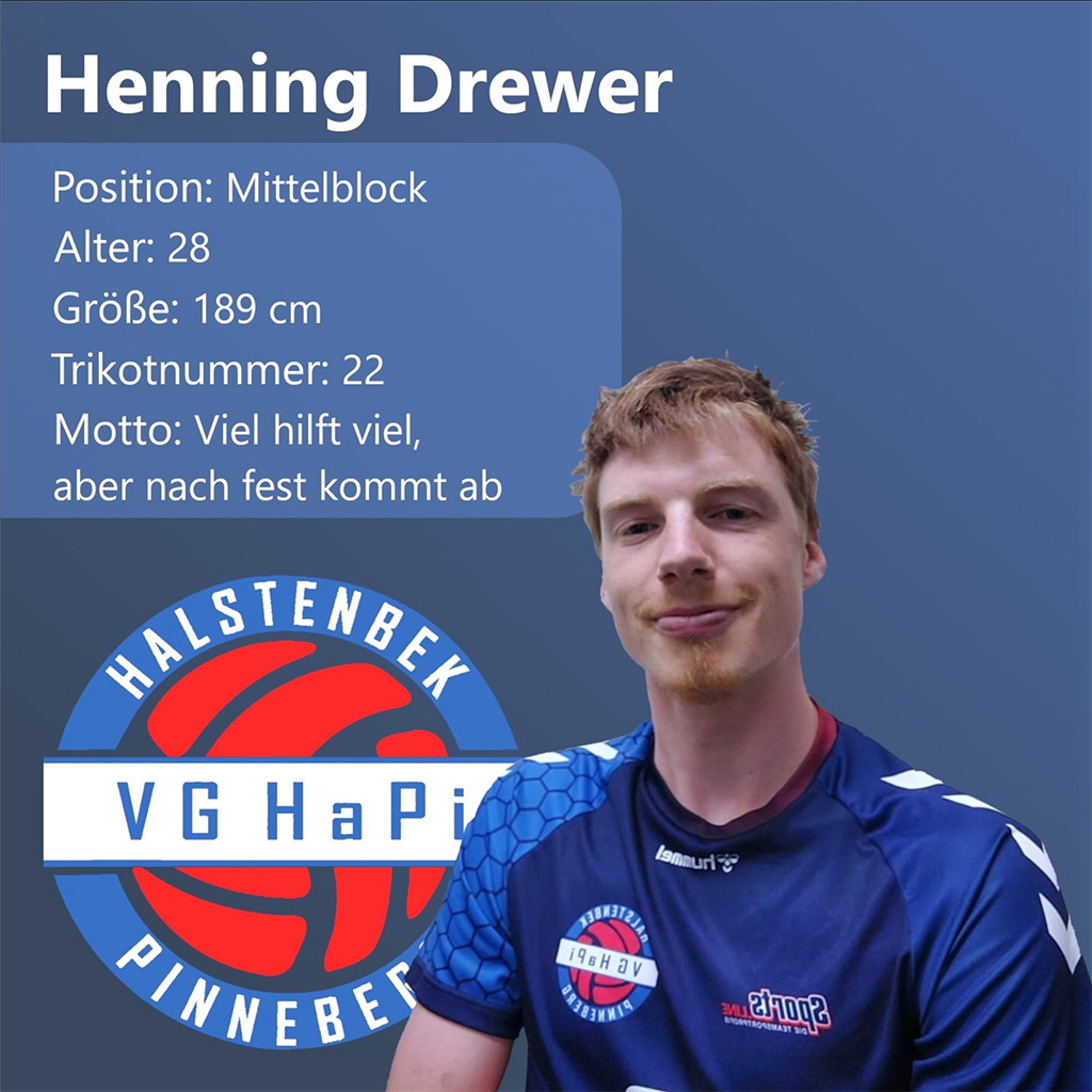 BEZIRKSKLASSE HVbV - Spieler 5.Herren 2022/2023 - #00 Henning DREWER